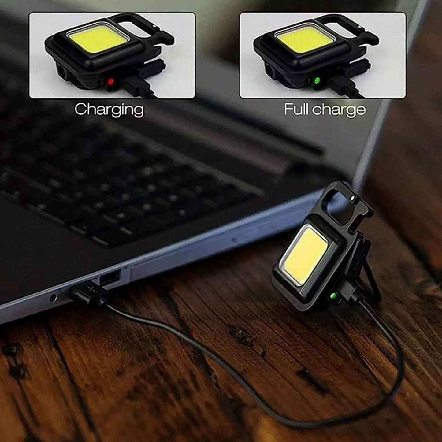 4035 Rechargeable Keychain Mini Flashlight With 4 Light Modesultralight Portable Pocket Light With Folding Bracket Bottle Opener And Magnet Base For Camping Walking