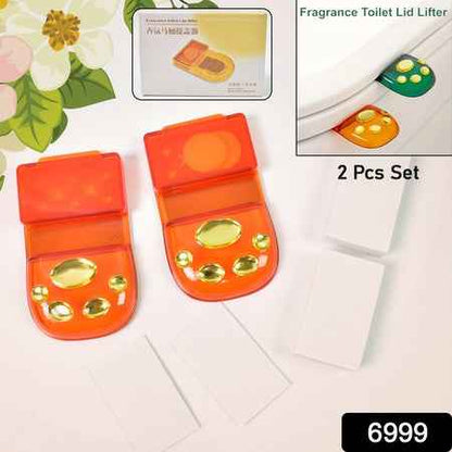 Fragrance Toilet Cap  Lid Lifter Toilet Seat Cover (2 Pc Set)
