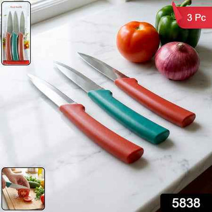 Multipurpose Kitchen Fruit  Vegetable Cutting Knife Set (Pack Of 3)