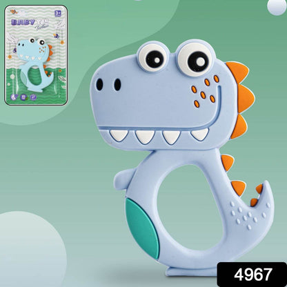 Silicone Dinosaur Teether For Baby (1 Pc  Mix Design  Color) - Best Deals at BeSh Deals®