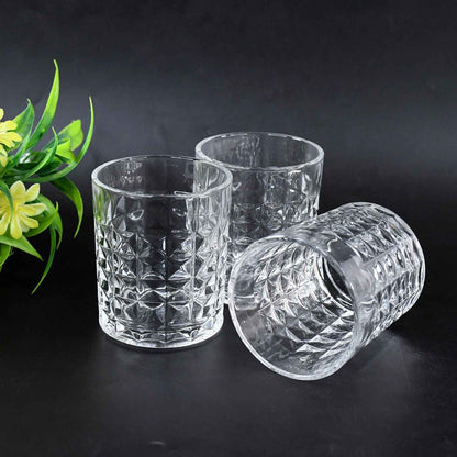 Premium Crystal Style Glass Tumbler Set (6 Pc 210 Ml) - BeSh Deals®