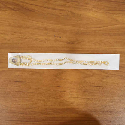 Gold-tone Designer Chain Necklace (1 Pc)