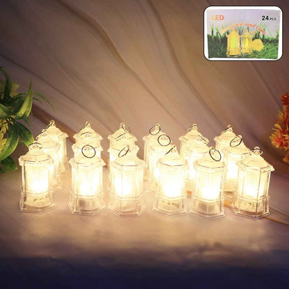 Set Of 24 Led Decorative Lantern Lights  Candle