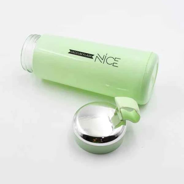 Water Bottle 400ml Leak Proof Glass Water Bottle With Daily Water Intake For Gym And Children Nice Bottle (1 Pc  Light Green Color)