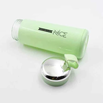 Water Bottle 400ml Leak Proof Glass Water Bottle With Daily Water Intake For Gym And Children Nice Bottle (1 Pc  Light Green Color)