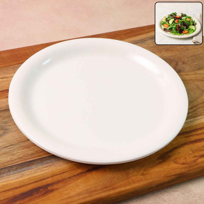 Plastic Round Dinner  Serving Plate  19 Cm (1 Pc)