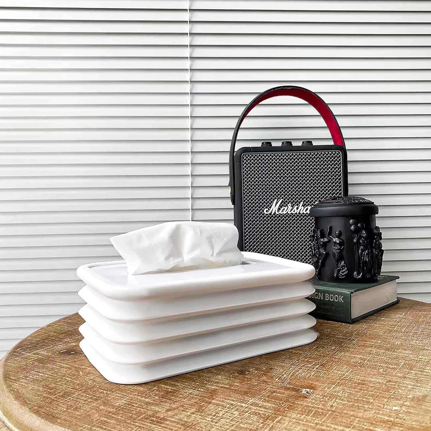 17576 Tissues Holder Silicone Simple Tissue Box Tissues Cylinder Tissues Cube Box Tissue Holder For Bathroom Office Car Bedroom For Bathroom Room Office Car