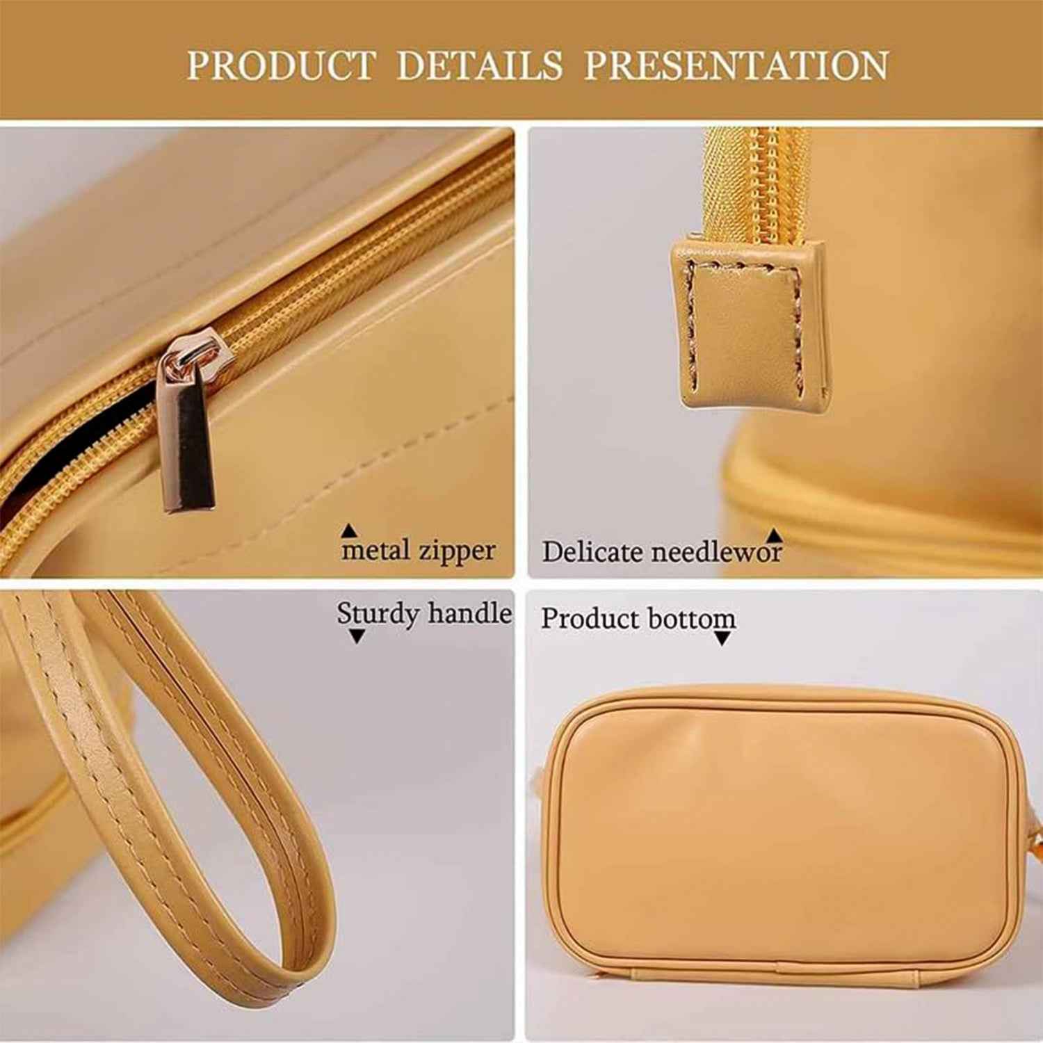 Spacious Cosmetic  Makeup Storage Bag (1 Pc)
