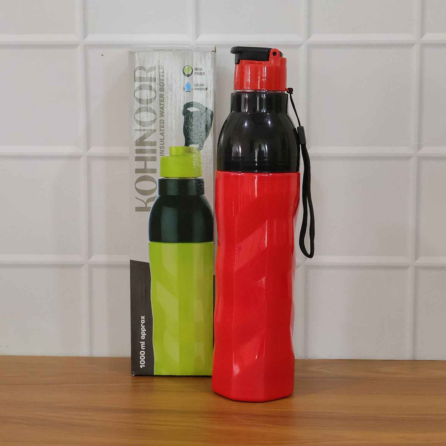 Plastic 1000 Ml Approx Sports Water Bottle (1 Pc) - BeSh Deals®