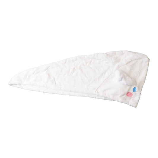 Premium Soft Microfiber Hair Drying Towel Wrap With Button (1 Pc)