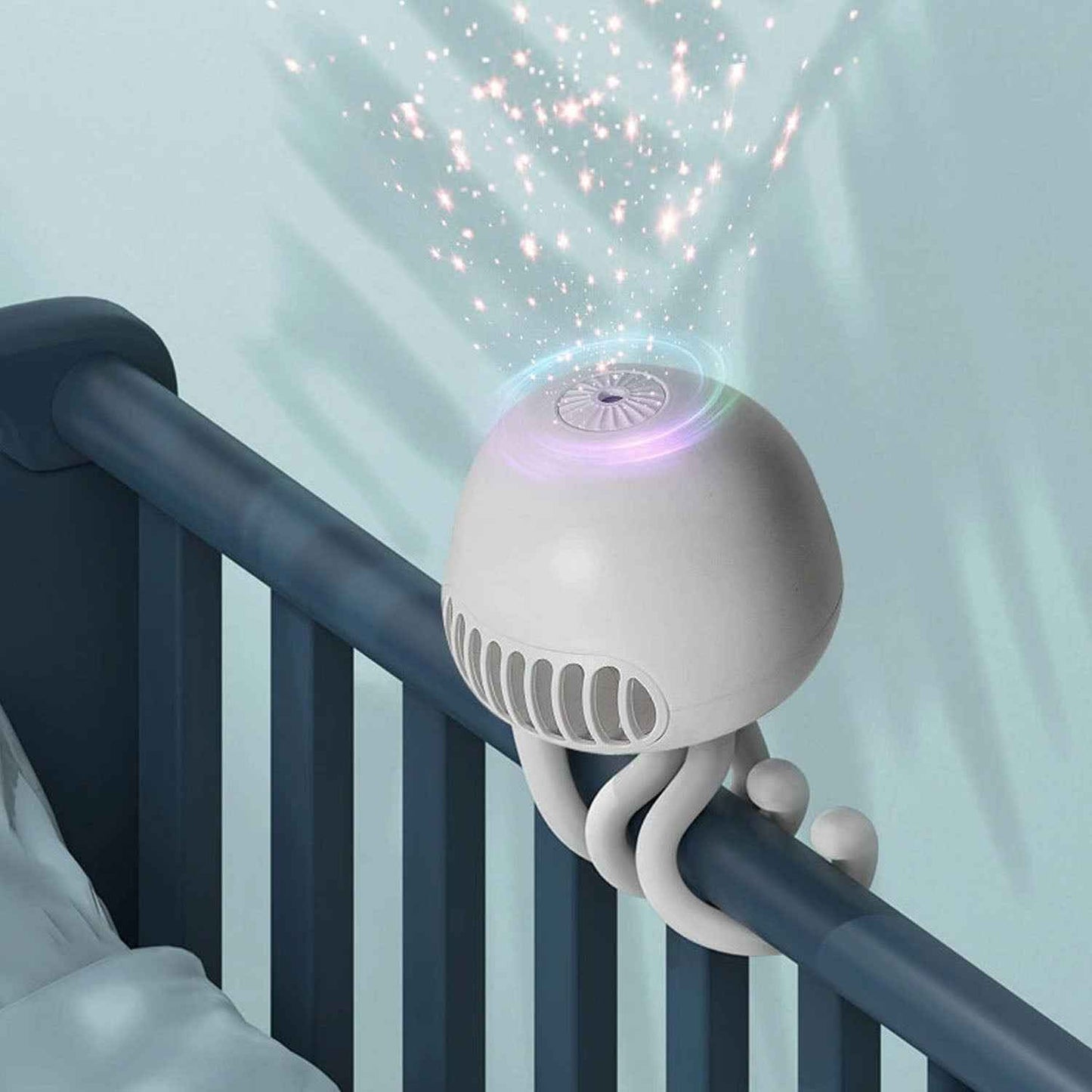 Rechargeable Handheld Mini Projector Fan (1 Pc)