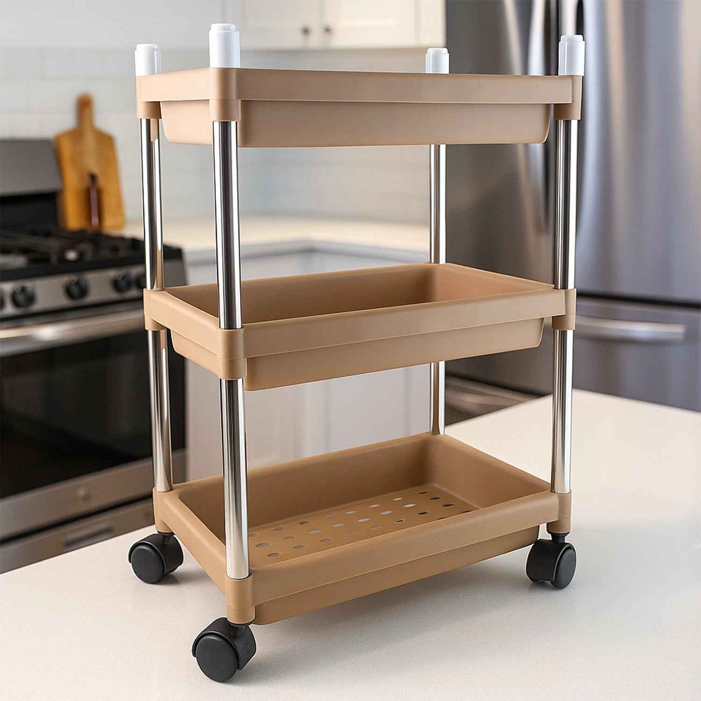 3 Layer Multipurpose Storage Trolley - BeSh Deals®