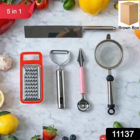 5 In 1 Multipurpose Kitchen Tool Combo Set (1 Set)