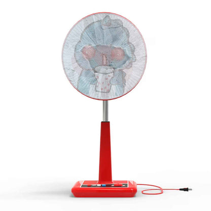 Cute Cartoon Character Fabric Mesh Fan Cover (1 Pc  Mix Design)