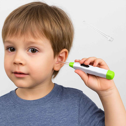 5-in-1 Led Flashlight Earpick With Interchangeable Transparent Ear Wax Removal Heads