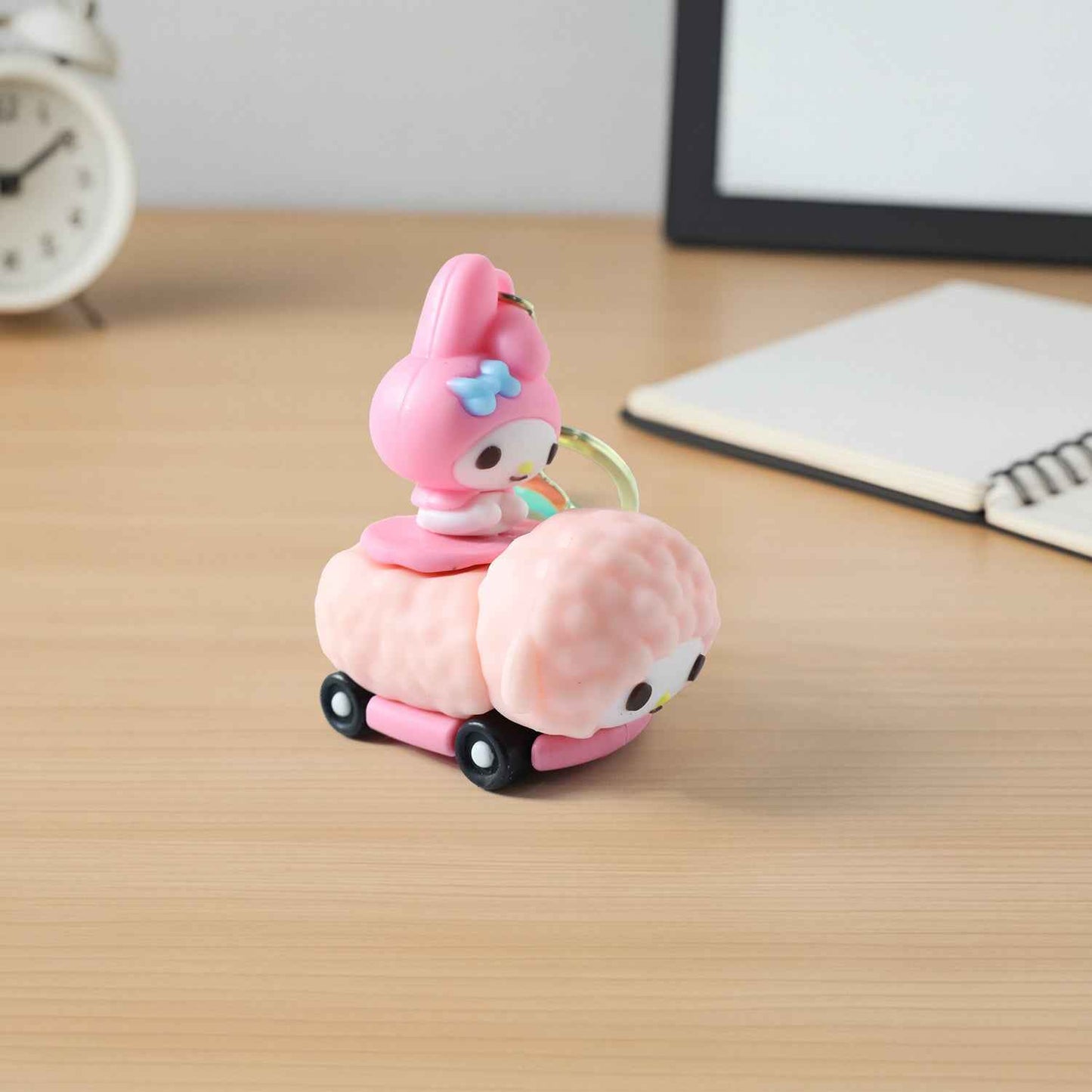 Cute Cartoon Character Silicone Keychain (1 Pc)