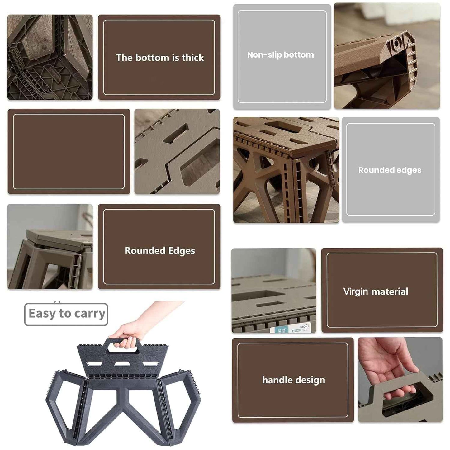 Supermom Comfort Multi-purpose Folding Stool (18 Inch)