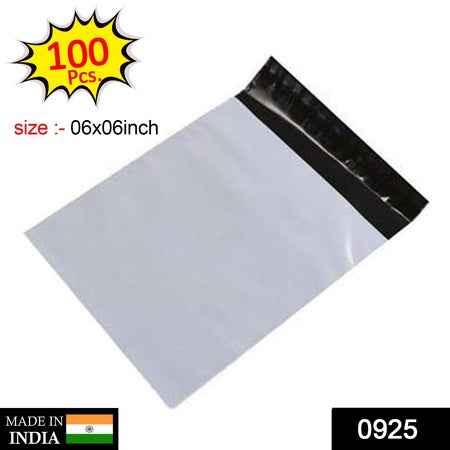 0925 Tamper Proof Courier Bags (06x06 Inch) Pack Of 100pcs
