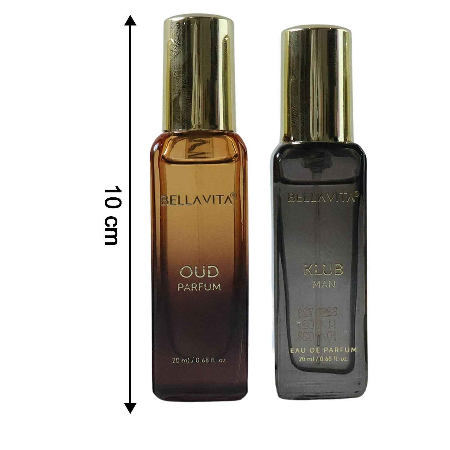 Bellavita Mens Luxury Perfume Gift Set (4 Pc 20 Ml Each)