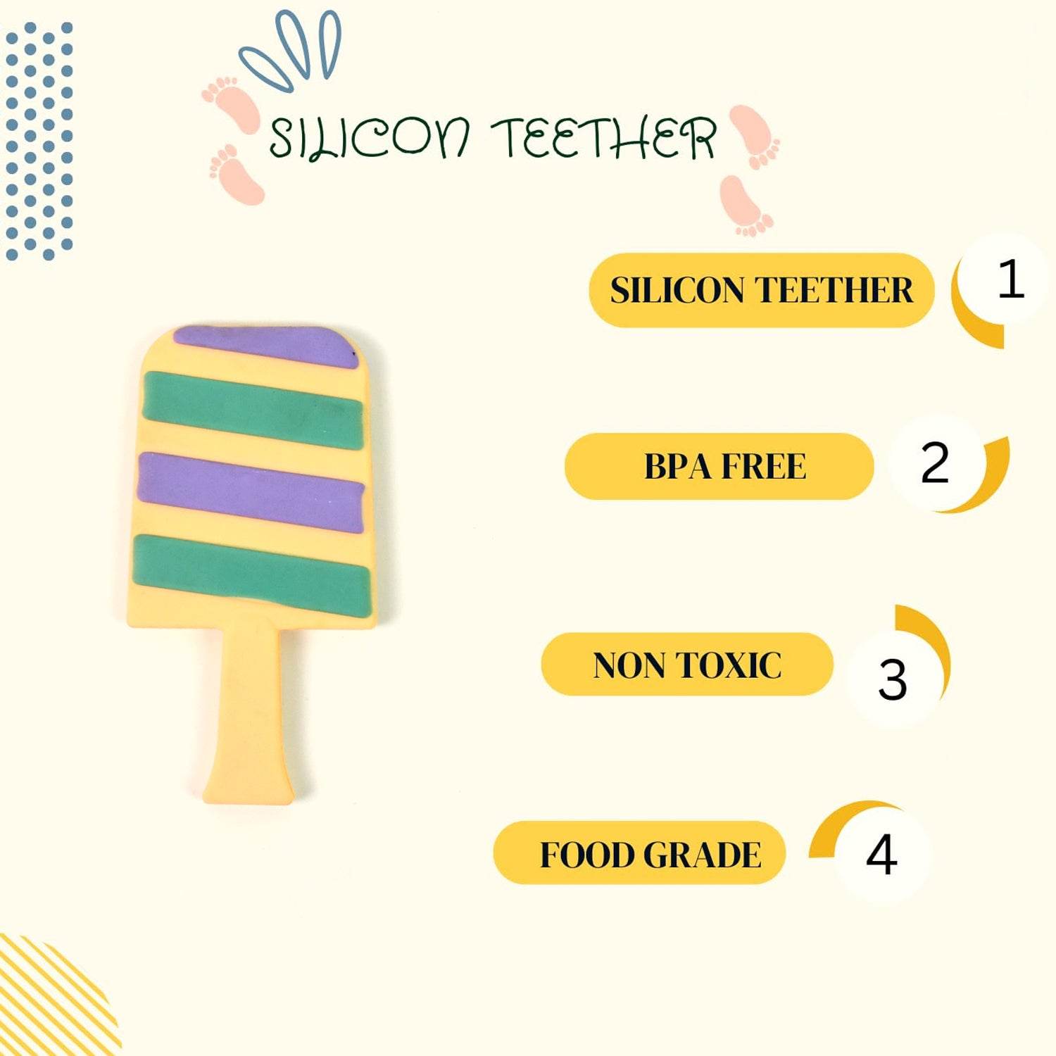 Silicone Candy Shape Teether For Baby (1 Pc) - Best Deals at BeSh Deals®