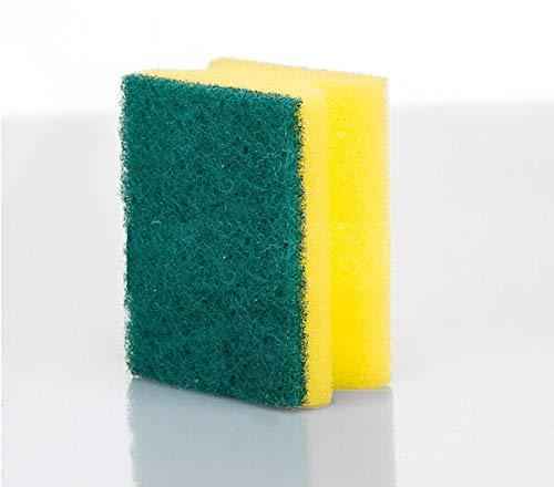 1421 Scrub Sponge 2 In 1 Pad For Kitchen Sink Bathroom Cleaning Scrubber