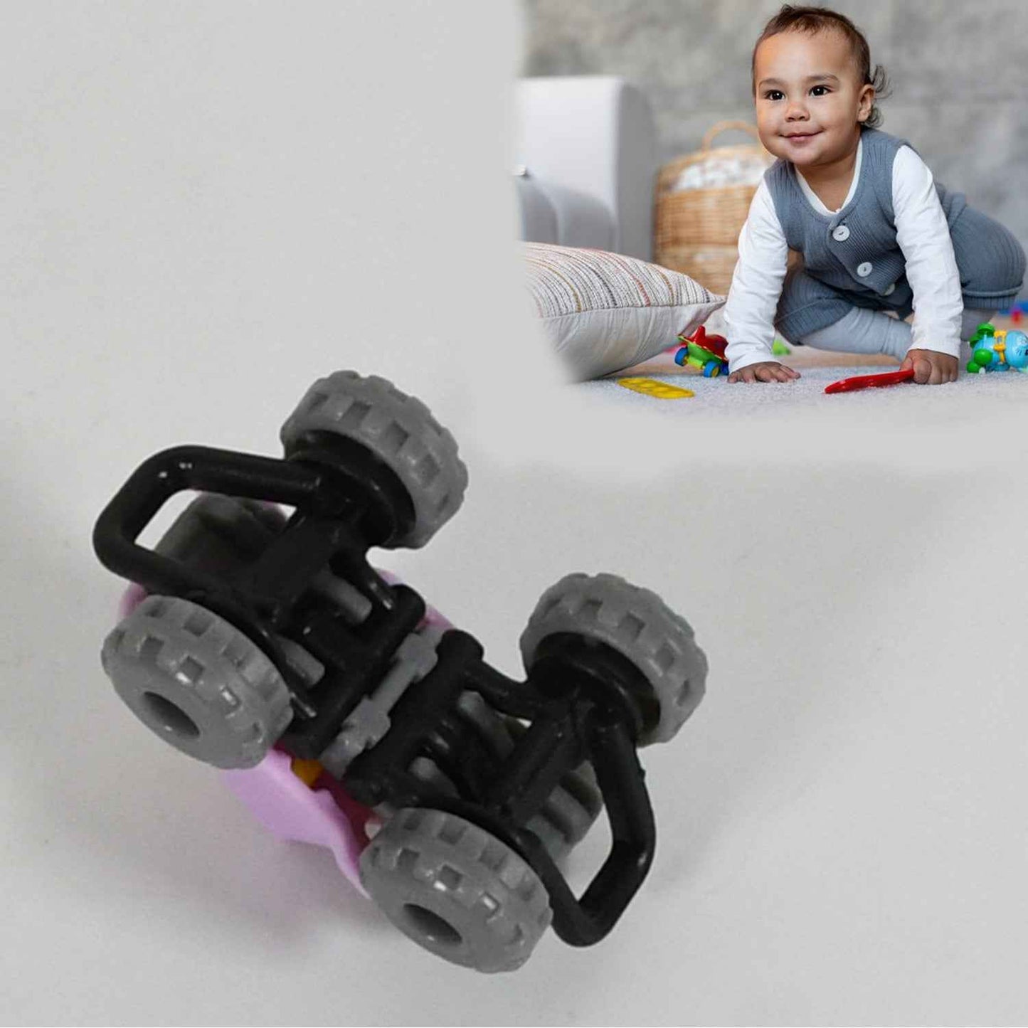 1946 Mini Monster Trucks Friction Powered Cars For Kids Big Plastic Tires Baby Boys Super Cars Blaze Truck For Kids Gifts Toys