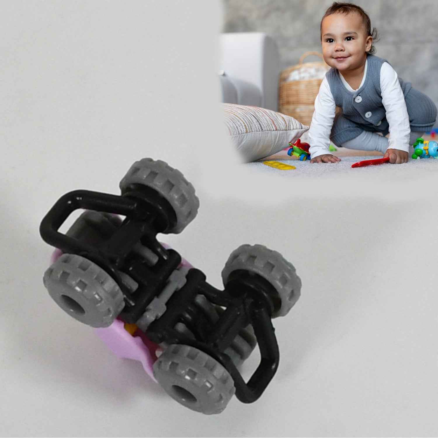 1946 Mini Monster Trucks Friction Powered Cars For Kids Big Plastic Tires Baby Boys Super Cars Blaze Truck For Kids Gifts Toys