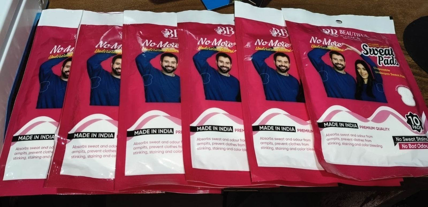 Beautiful Basics Underarms Sweat Pads Disposable (Pkts 6x 60 Pcs Set) - Best Deals at BeSh Deals®