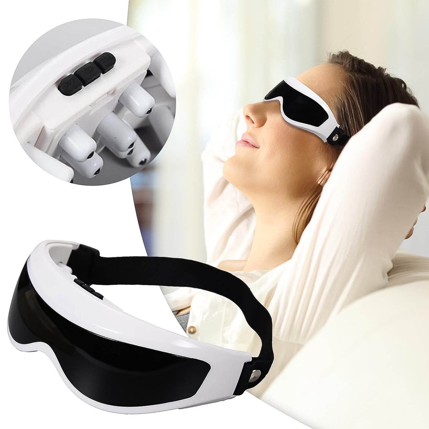 Electric Eye Massager With Adjustable Elastic Band (1 Pc) - Best Deals at BeSh Deals®