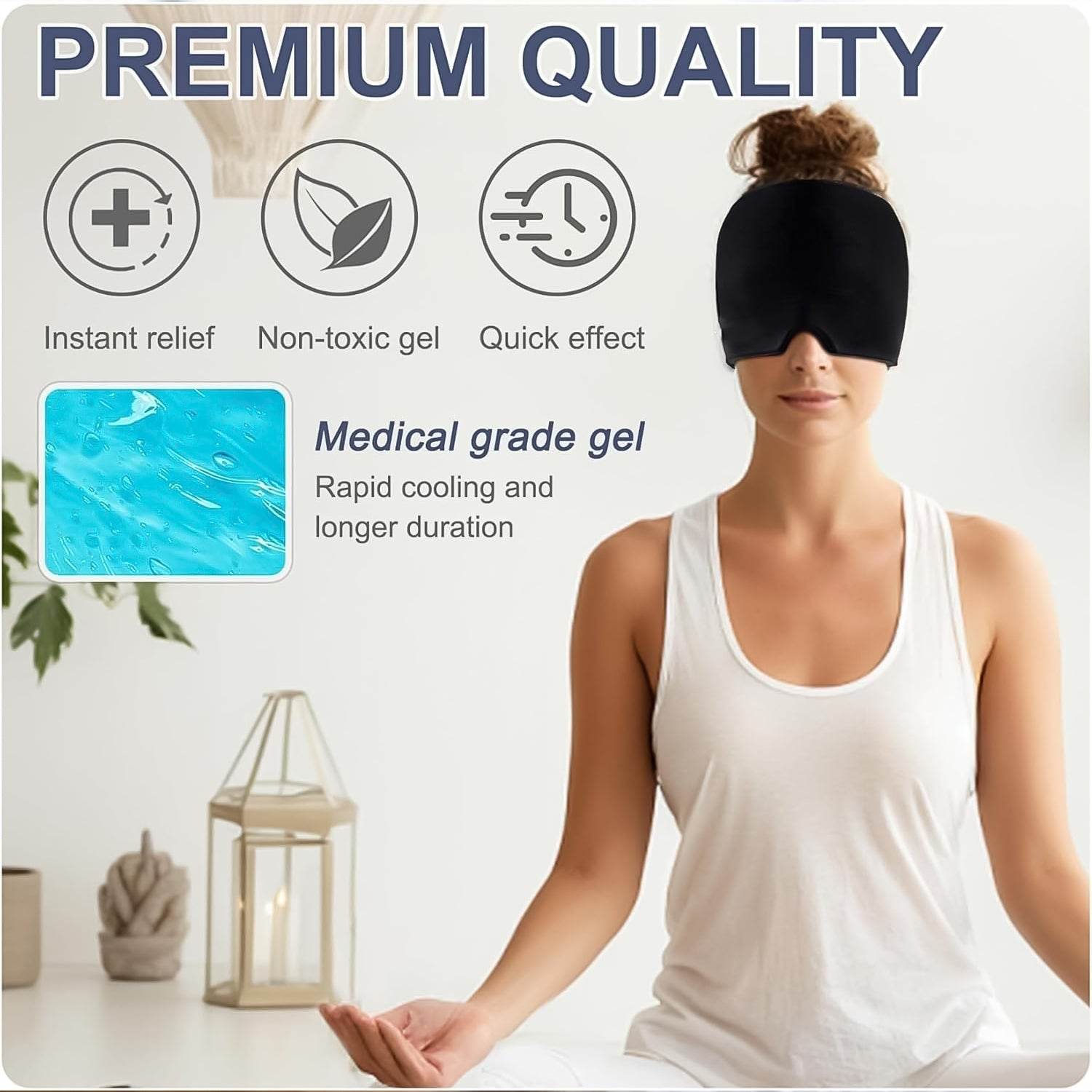 Headache Relief Hat Migraine Cap (1 Pc  Black Color) - Best Deals at BeSh Deals®