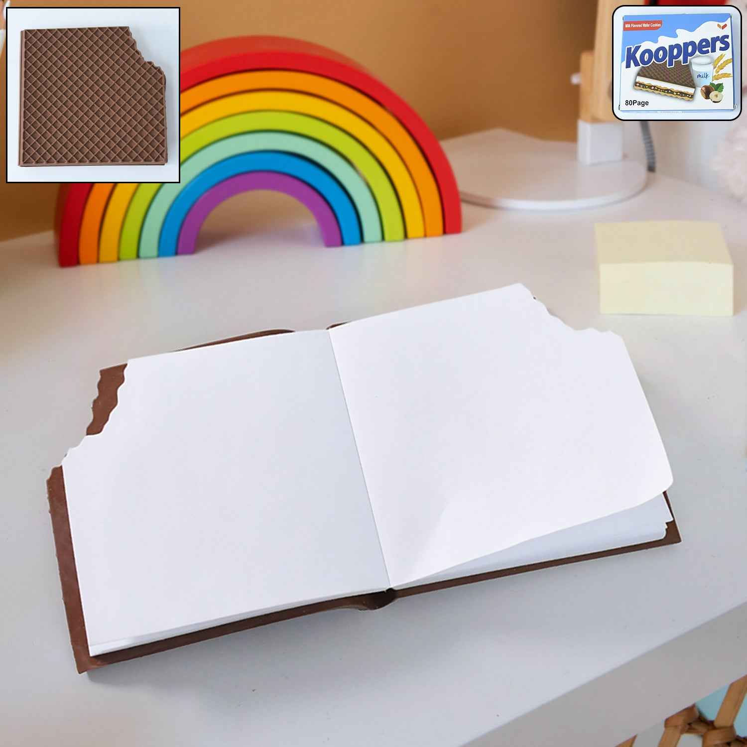 4359 Chocolate Dairy Notebooks Original Chocolate Smell  Writing Practice Book Early Learning Copybook Premium Chocolate Book ( 1pc Book )