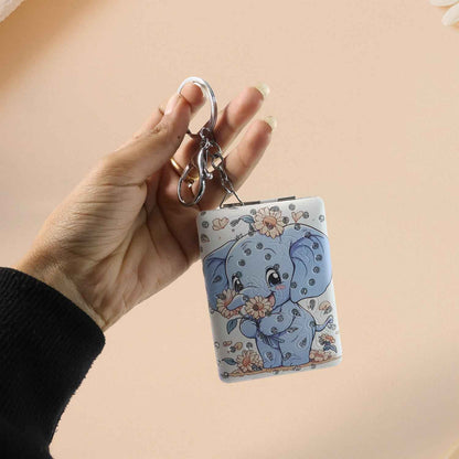 Foldable Mirror Keychain  (1 Pc)