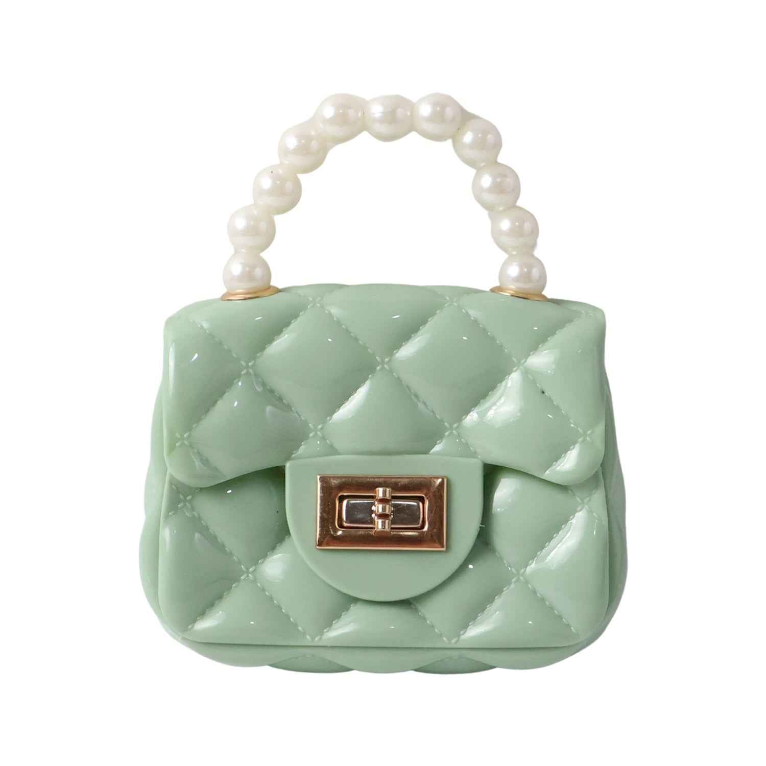 Elegant Quilted Mini Handheld  Sling Fashion Handbag (1 Pc)