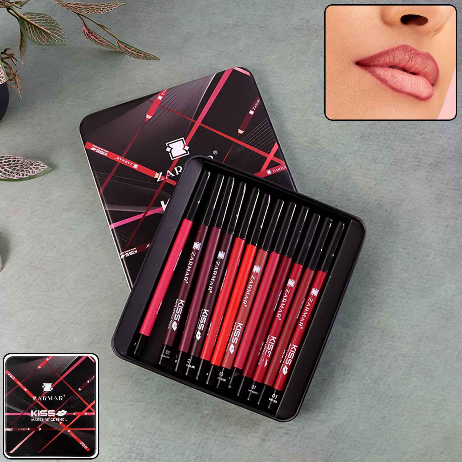 Matte Lipstick Pencil (Set Of 12 Pc) - BeSh Deals®