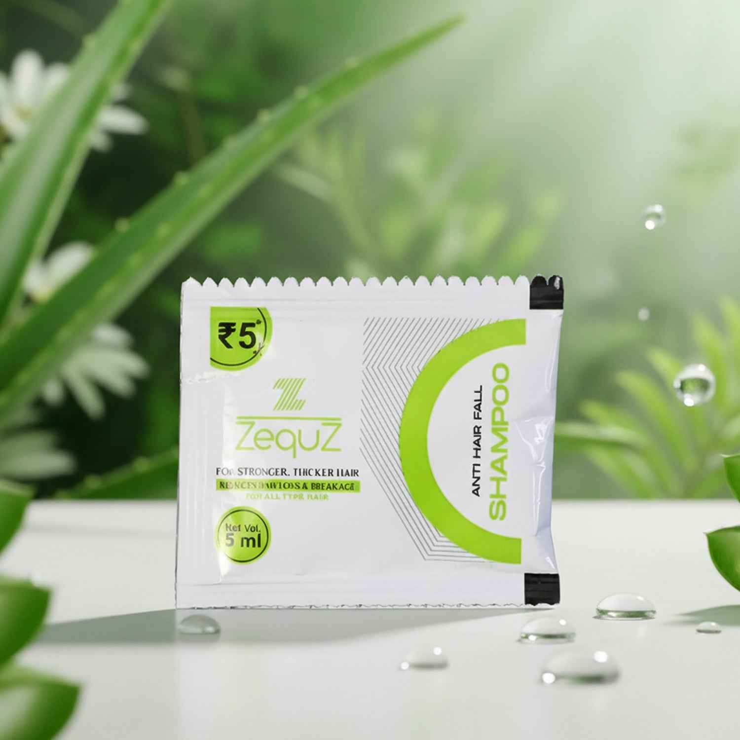 Zequz Anti-hair Fall Strengthening Shampoo Sachet (5 Ml  1 Pc)