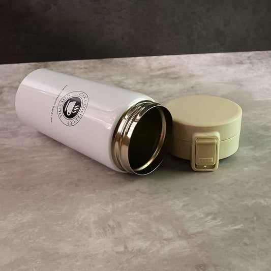 Stainless Steel Vacuum Insulated Coffee Flask With Flip Lock Lid (400ml  1 Pc)