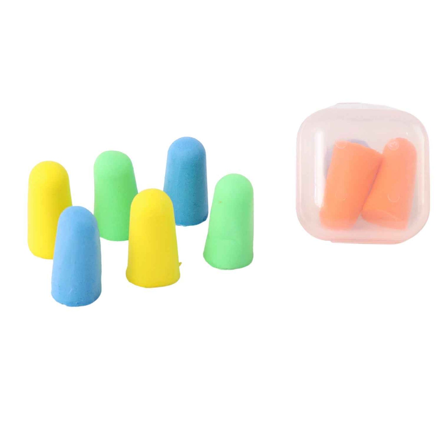 Soft Foam Noise-cancelling Earplugs 4 Pairs
