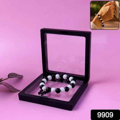 Elegant Black And White Fancy Bracelet (1 Pc)