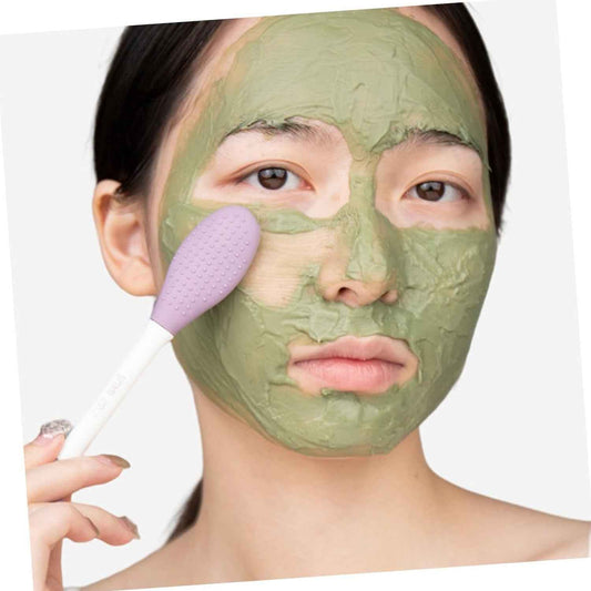 Double Headed Silicone Mask Brush Face Cleansing And Applying Mud Mask Beauty Salon Special Brush Smear Tool Facial Scrub Silicone Wash Scrubber Face Tools (1 Pc) - BeSh Deals