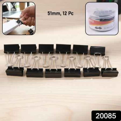 51 Mm Large Binder Clips (12 Pc Set)