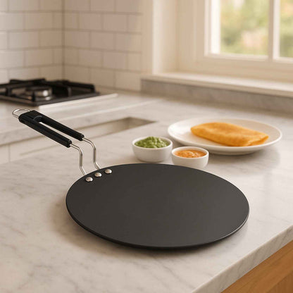 Compact Non-stick Flat Roti Tawa (9 Inch  1 Pc)