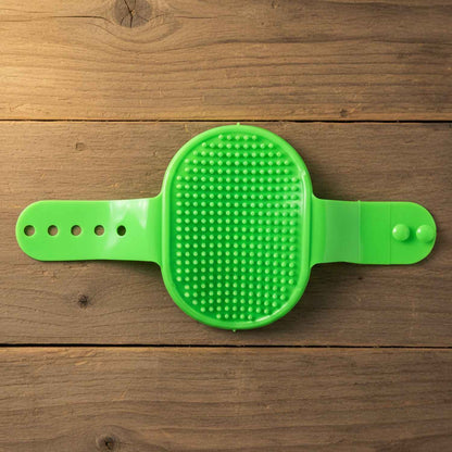 Pet Grooming Bath Brush With Adjustable Hand Strap For Dogs  Cats (1 Pc)