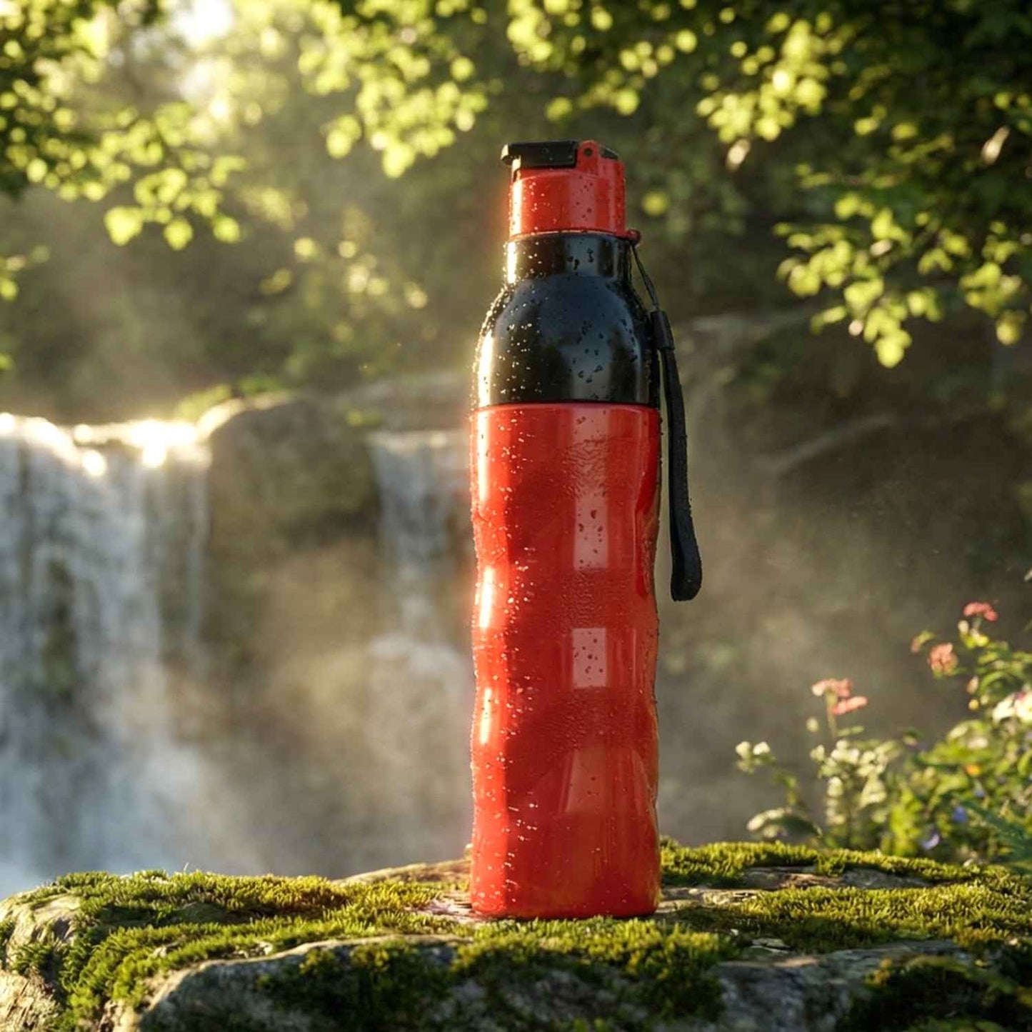 Plastic 1000 Ml Approx Sports Water Bottle (1 Pc) - BeSh Deals®