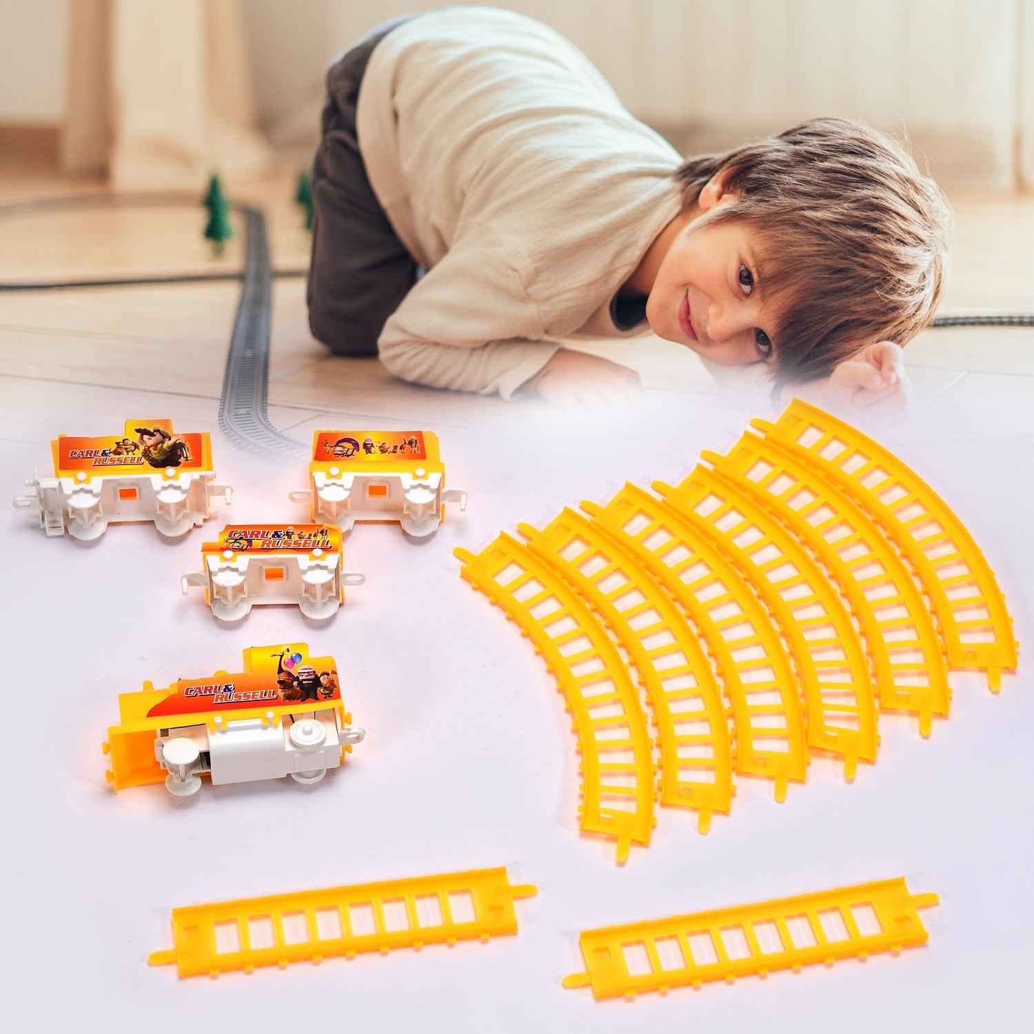 4472 Kids Toy Train High Speed Big Train Play Set Toy Battery Operated Train Set With Light And Sound