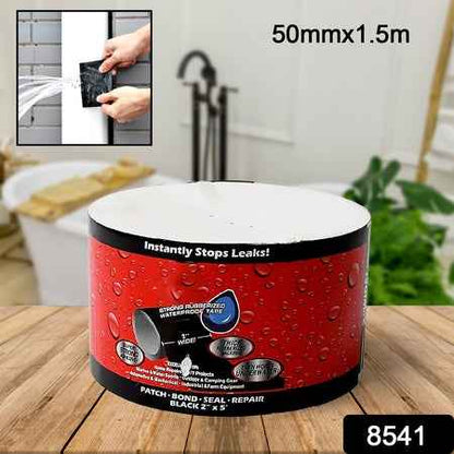 8541 Leak Proof Tape Sealing Tape Stickers Water Leakage Stopper Block Quick Pipe Fix Pvc Waterproof Strong Adhesive Diy Home Garden Sticker Tapes (50mmx1.5m)