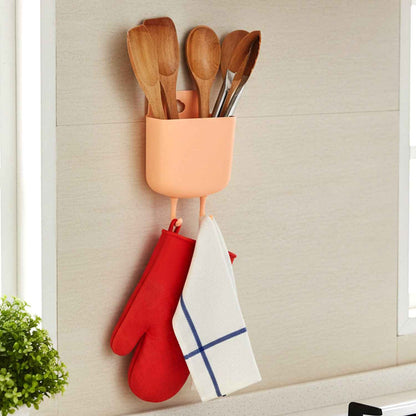 Multi-purpose Plastic Wall Mounted Mobile Charging Holder (1 Pc)