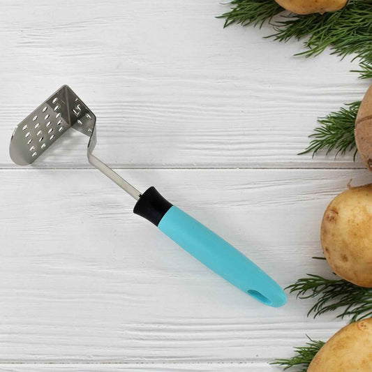 Apex L Handle Stainless Steel Potato Masher Ergonomic Grip (1 Pc) - BeSh Deals®