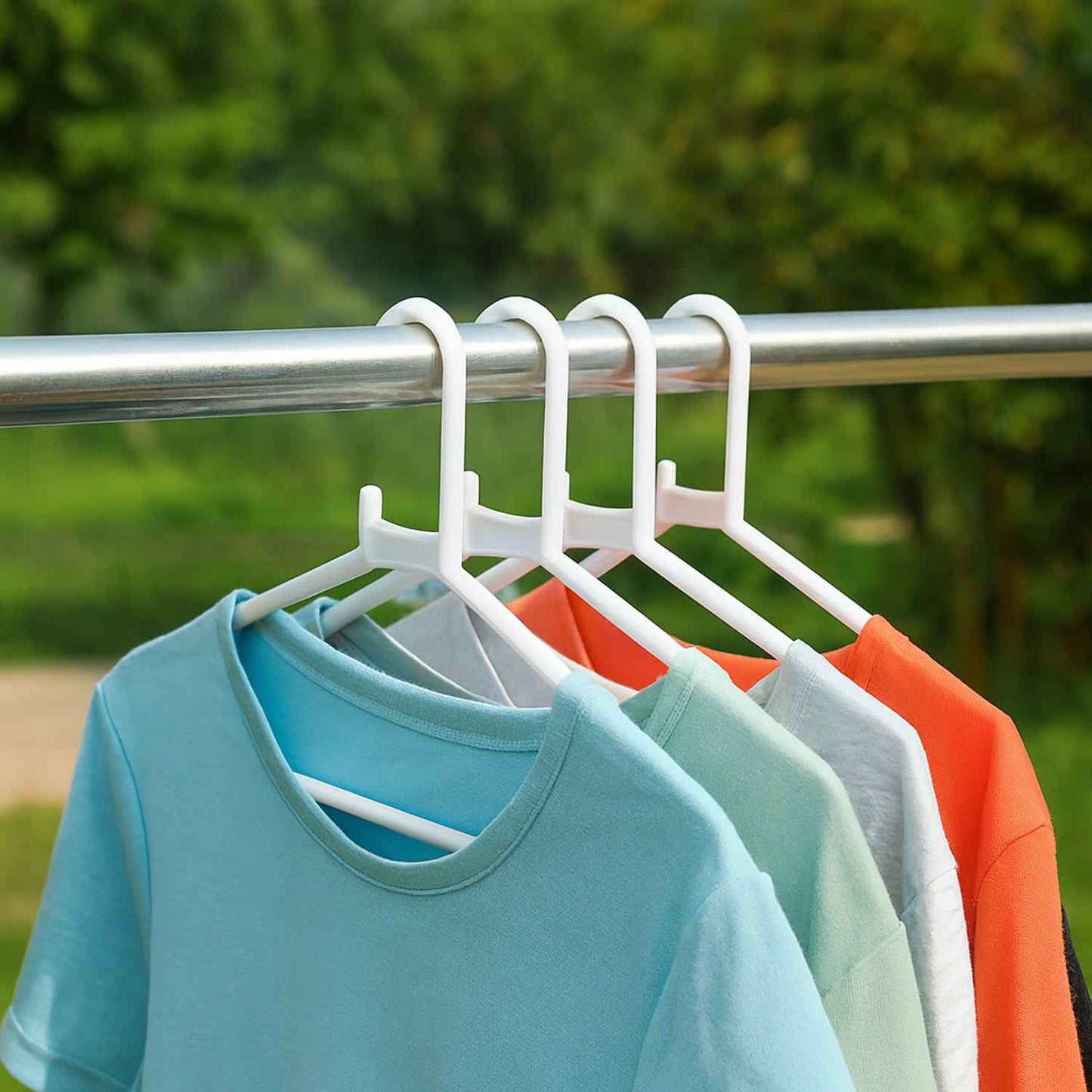 Plastic Clothes Hangers  Set Of 6