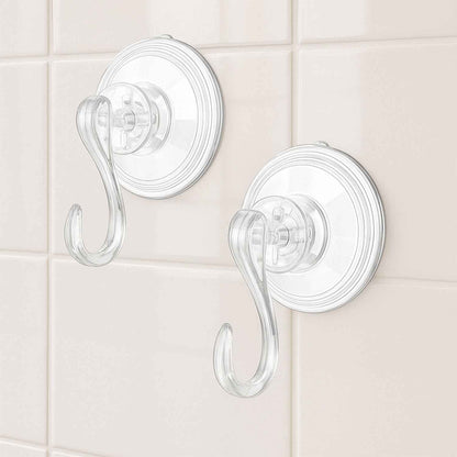 Plastic Suction Cup Hooks (10 Pcs Set)
