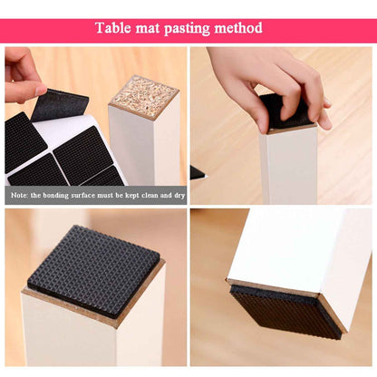 28 Pc Rubber Furniture Pads Self Sticking Non Slip Furniture Noise Insulation Pads